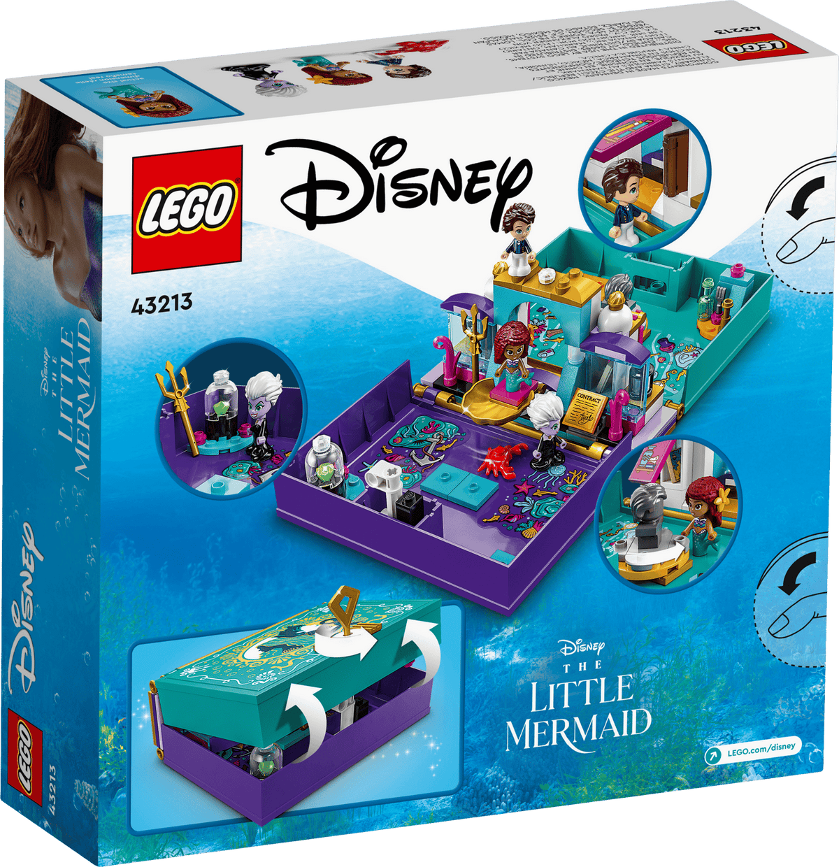 43213 LEGO Disney Storybook Adventures The Little Mermaid Story Book *RETIRED*