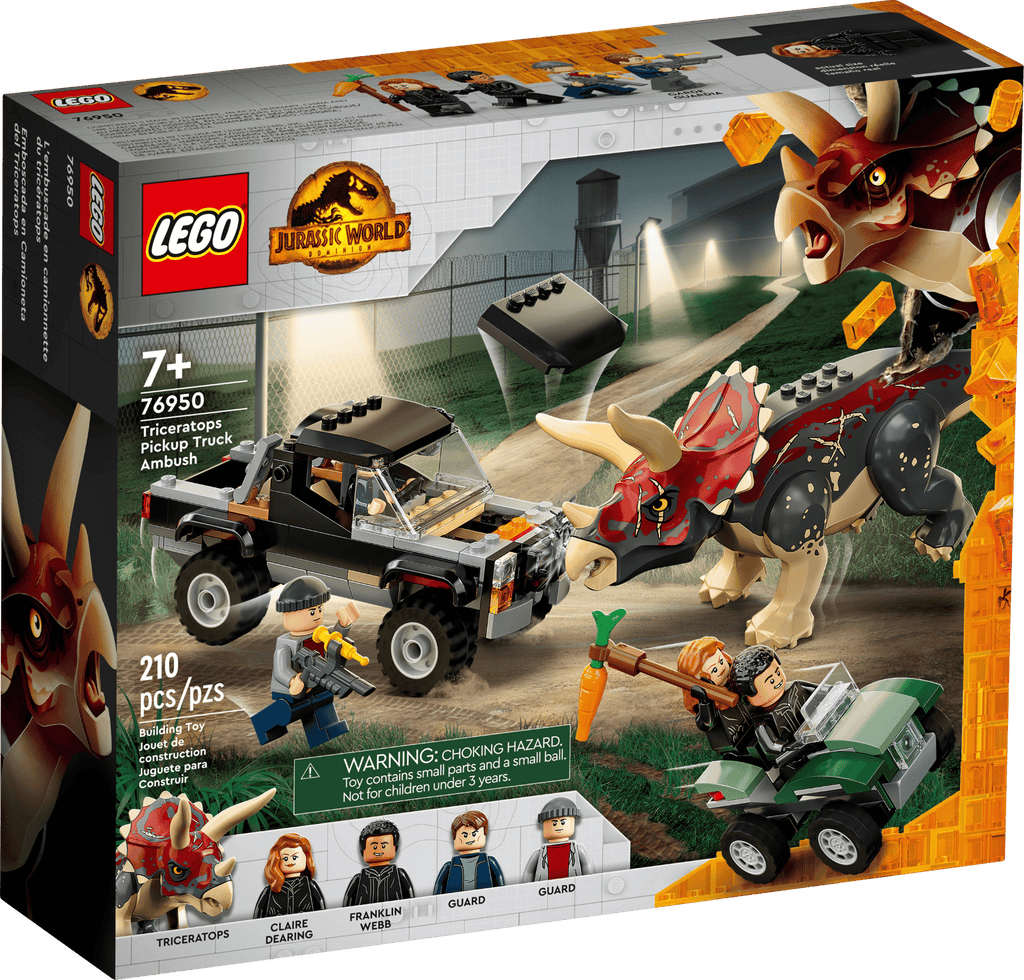 76950 LEGO Jurassic World Dominion Triceratops Pick-up Truck Ambush *RETIRED*