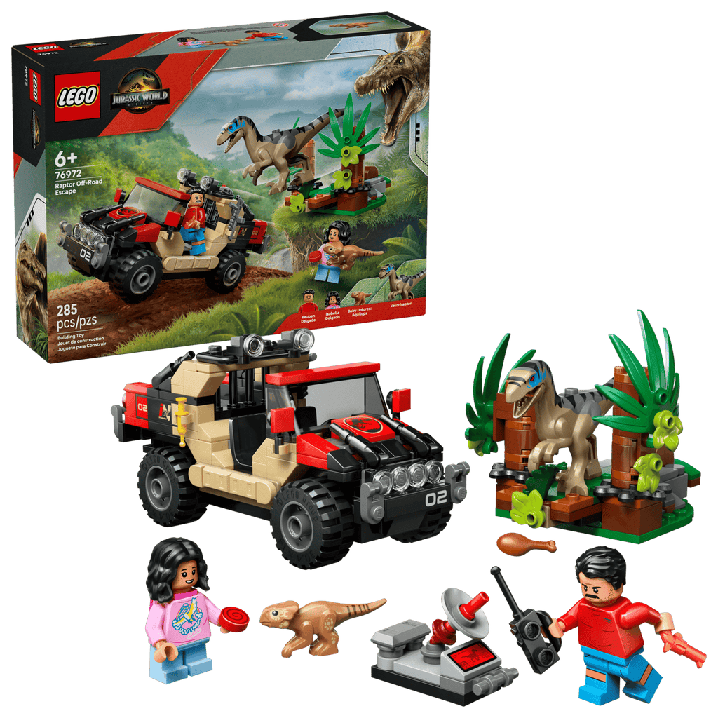 76972 LEGO Jurassic World Rebirth Raptor Off-Road Escape
