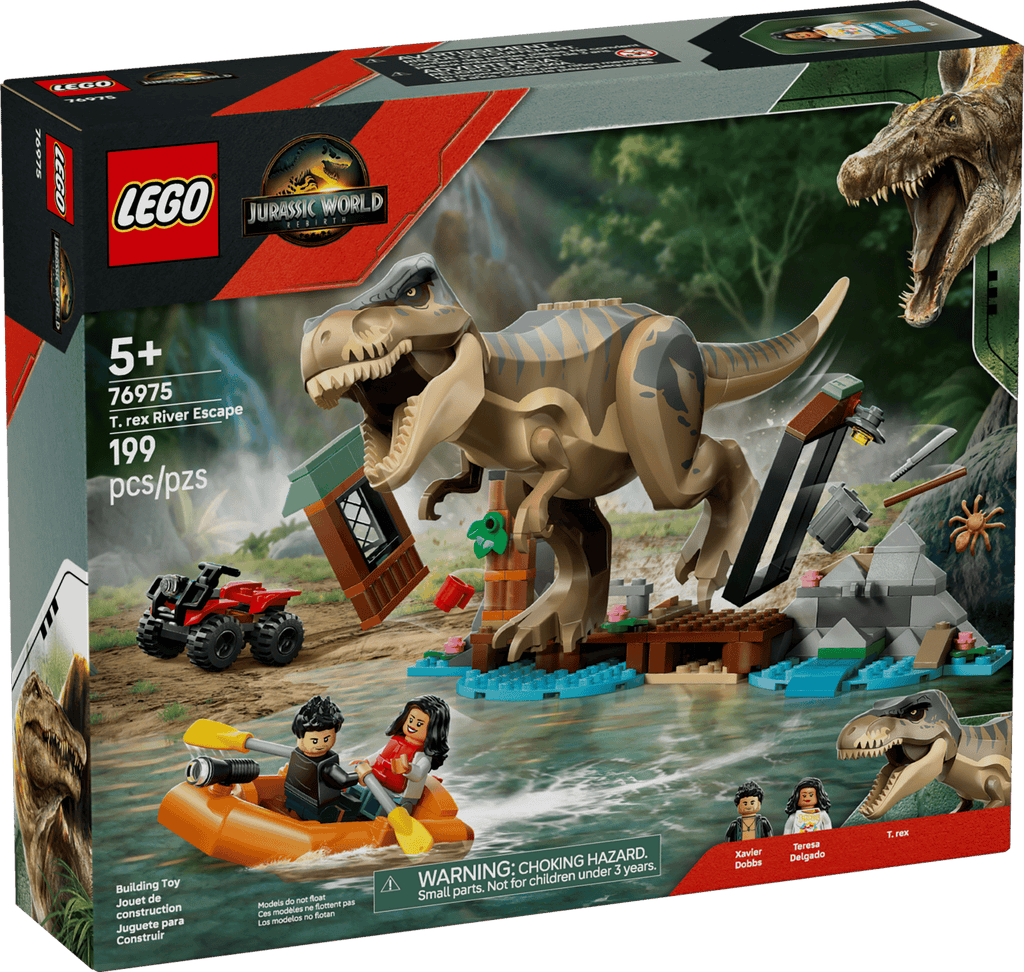 76975 LEGO Jurassic World Rebirth T. rex River Escape