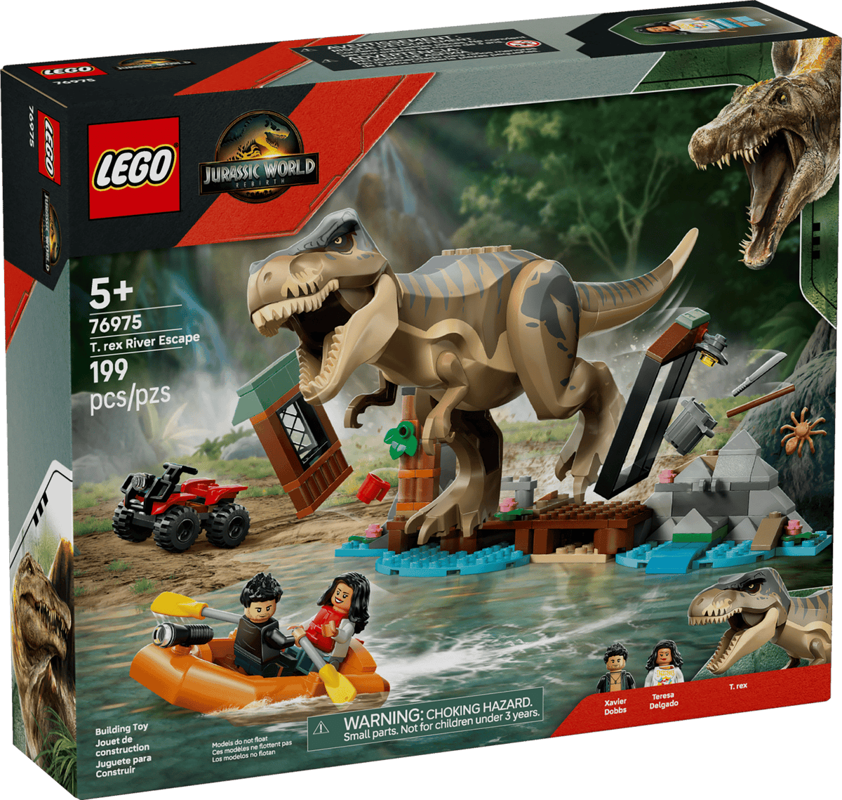76975 LEGO Jurassic World Rebirth T. rex River Escape
